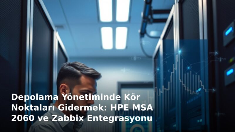 Depolama Yönetiminde Kör Noktaları Gidermek: HPE MSA 2060 ve Zabbix Entegrasyonu