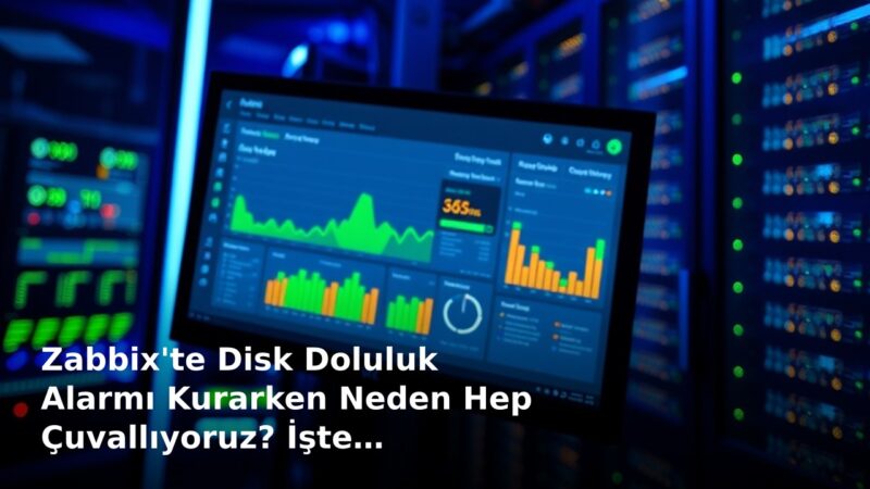 Zabbix'te Disk Doluluk Alarmı Kurarken Neden Hep Çuvallıyoruz? İşte Doğru Trigger Tasarımı
